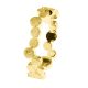 Anillo acero dorado 6mm