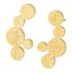 Pendientes de acero dorado mate
