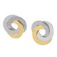 Pendientes cintas cruzadas circulares