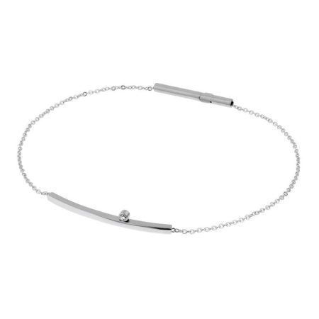Pulsera cadena con brillante 0,02ct.TW/SI