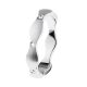 Anillo de acero con circonitas 4mm.