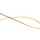 Cable de acero 3 hilos doble clip en dorado (42cm)