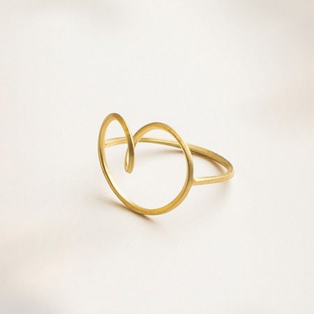 Anillo oro Gargot 17mm
