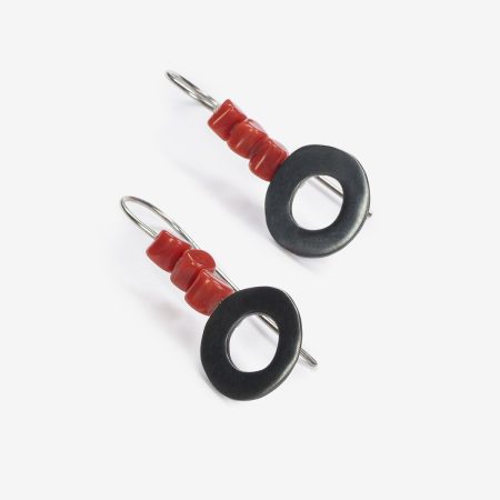 Pendientes Eclipse Coral