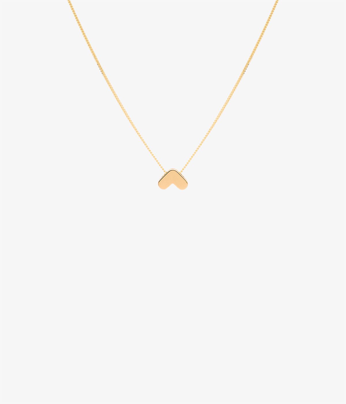 Colgante mini corazón de MISUI en oro amarillo