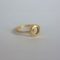 Anillo Cercle de oro 18K con diamante G VS 0,015 ct diseñado por Joan Datzira hecho a mano