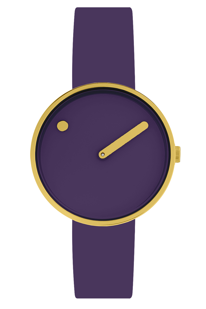 PICTO 34 MM / PURPURA NOCTURNA / PIEL PURPURA NOCTURNA