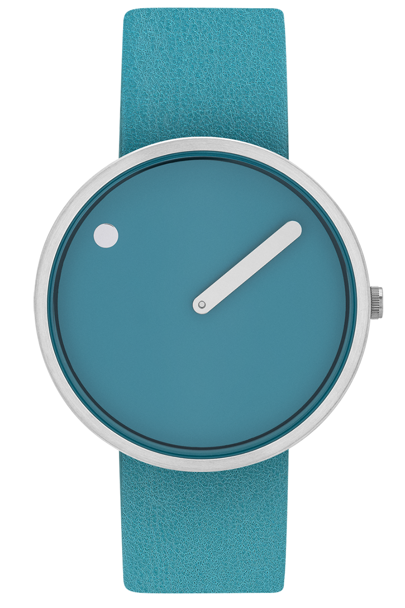 PICTO 40 MM / DEEP TEAL / PIEL DEEP TEAL