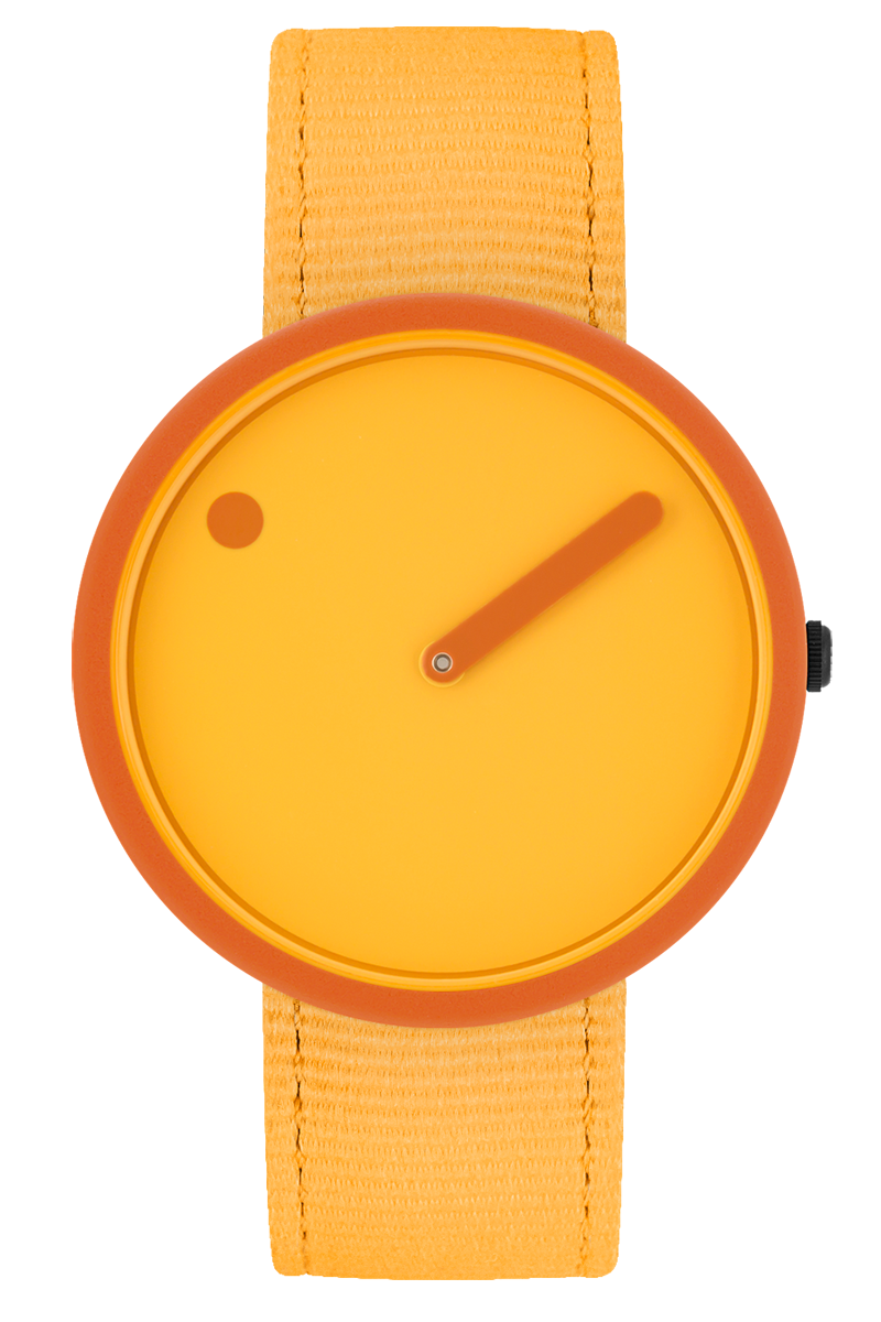 PICTO 40 MM / AMARILLO TOSTADO / RECICLADA AMARILLO TOSTADO